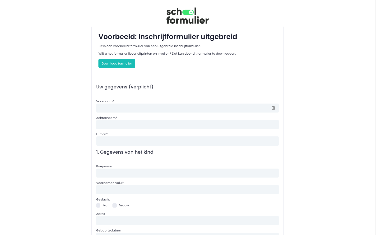 | Schoolformulier.nl